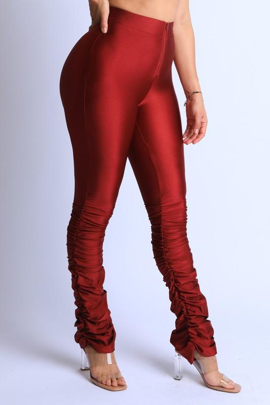 BRIA PANT- BURGUNDY - TRESLUSH