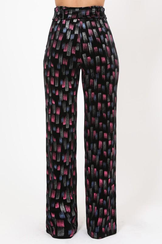 Colorful Touch Pattern Pants - TRESLUSH