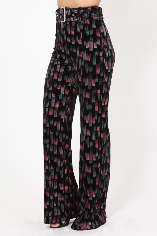 Colorful Touch Pattern Pants - TRESLUSH