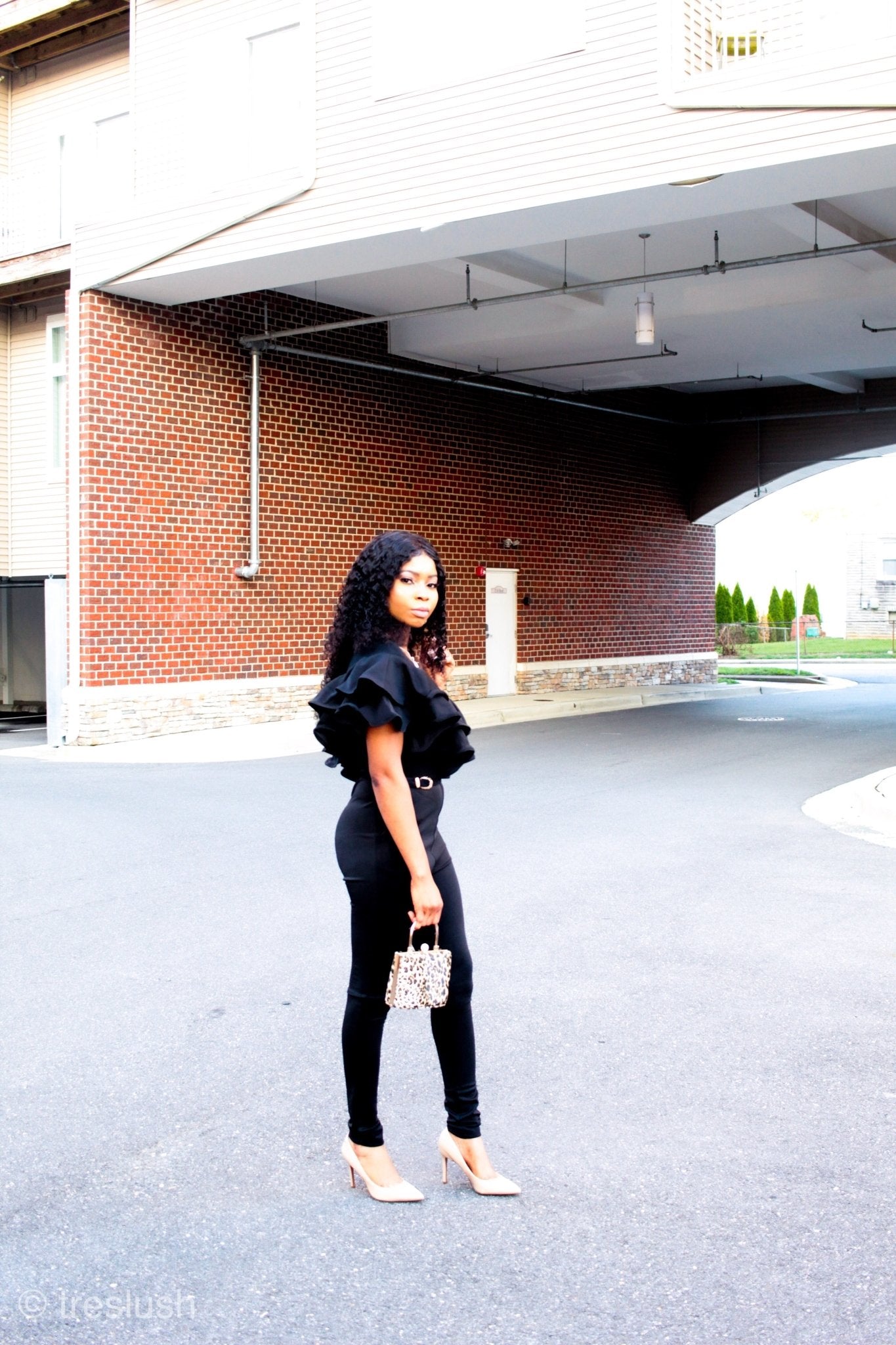 a person jumping in the air with a frisbee