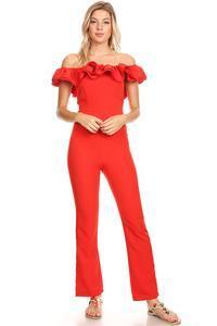 a woman wearing a red dress and a red dress