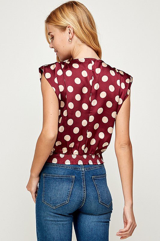 Polkadot Sleeveless Top - TRESLUSH