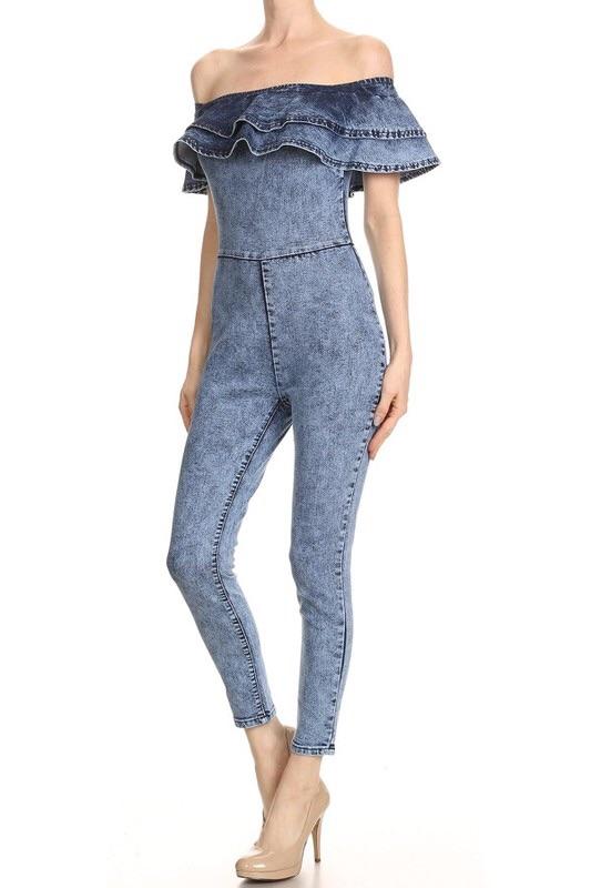 VANNA DENIM JUMPSUIT - TRESLUSH