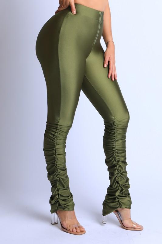 BRIA PANT- OLIVE - TRESLUSH