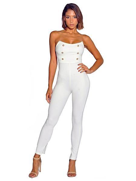 CAMILLA JUMPSUIT- WHITE - TRESLUSH