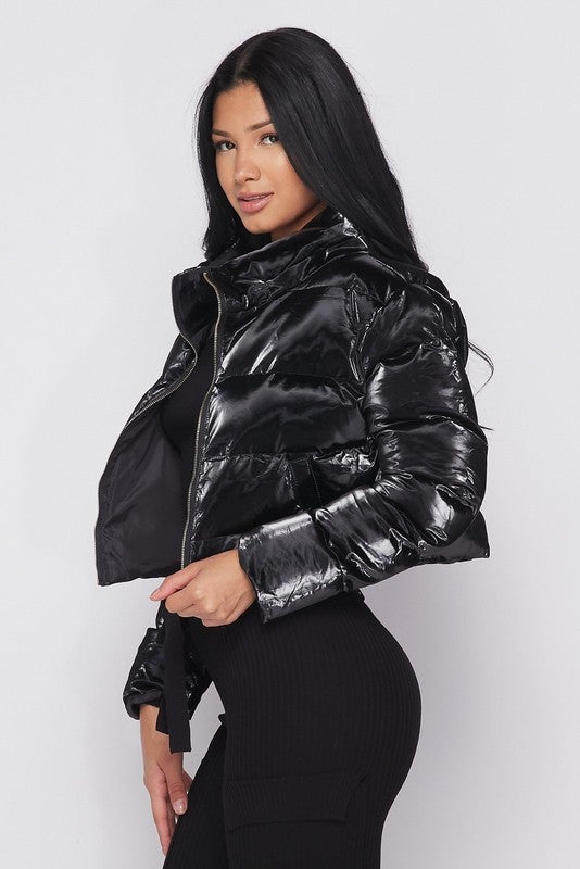 CROP PUFFY JACKET - TRESLUSH