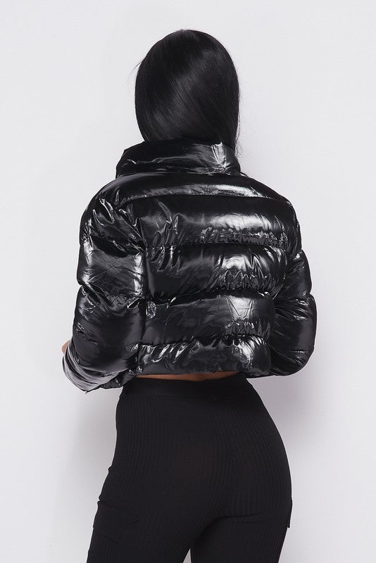 CROP PUFFY JACKET - TRESLUSH