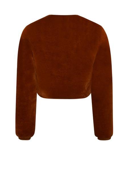 EUPHORIA FUR JACKET - BURNT ORANGE - TRESLUSH