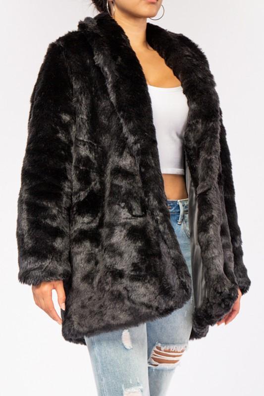 Faux fur heavy weight coat - TRESLUSH