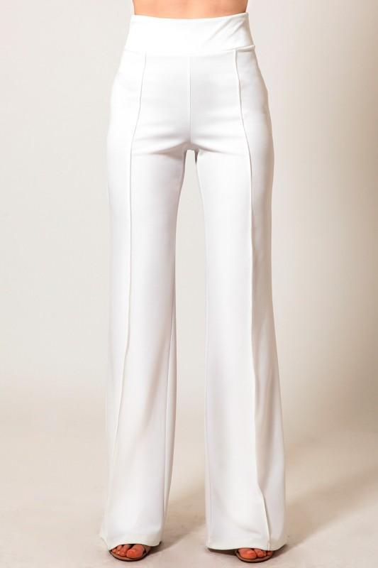 MIMI HIGH WAISTED PANT- BEIGE - TRESLUSH