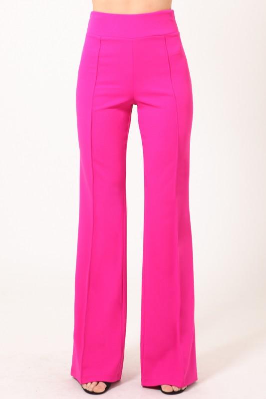 MIMI HIGH WAISTED PANT- PINK - TRESLUSH