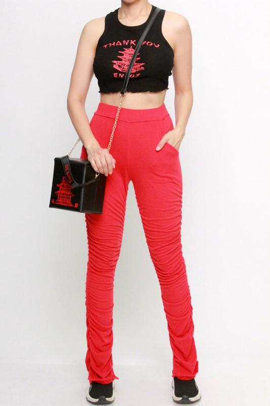 ON EDGE PANT I- RED - TRESLUSH