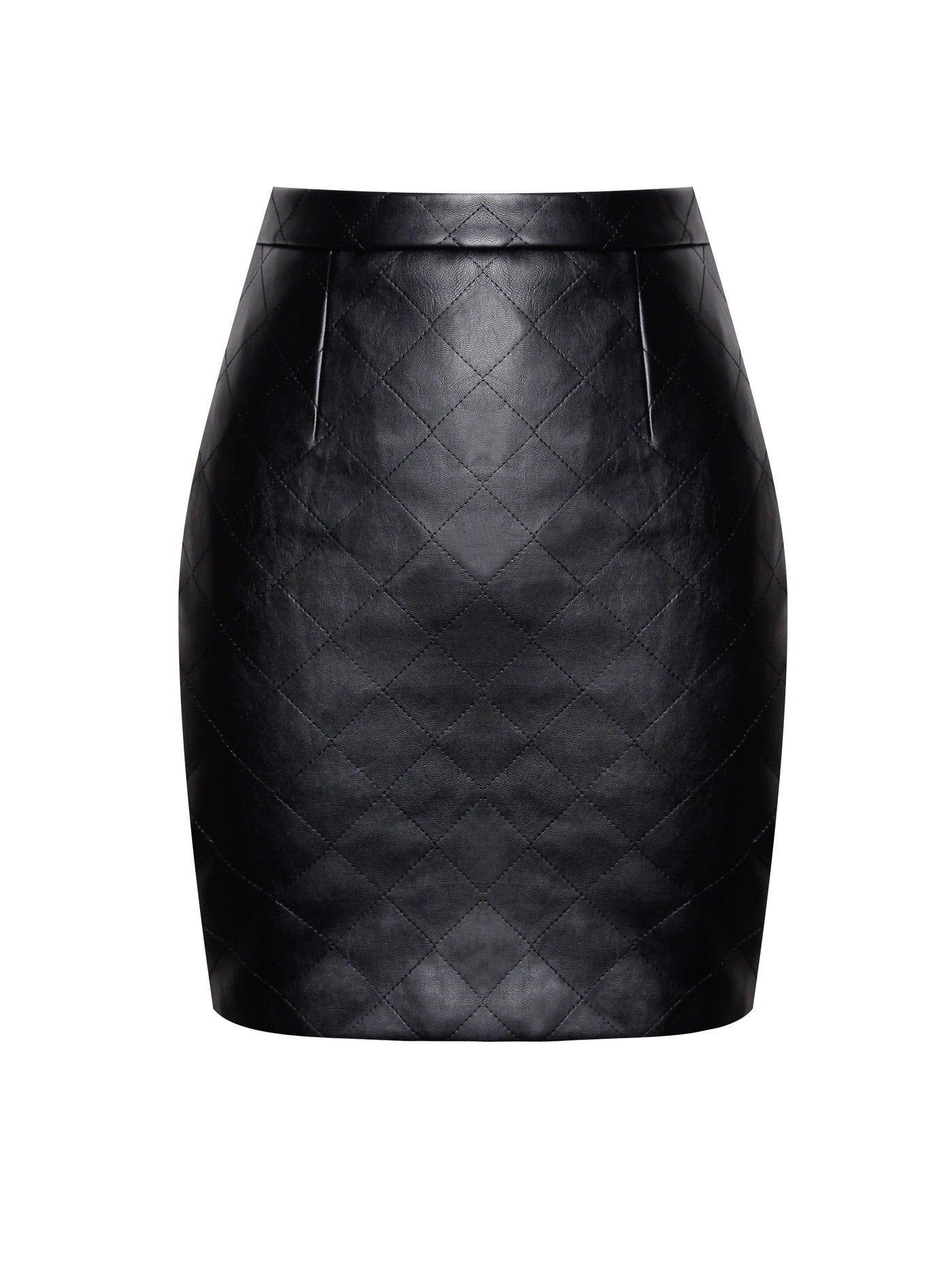 ROCK YOU LEATHER SKIRT - TRESLUSH