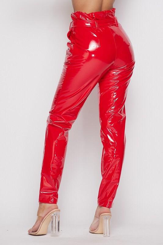 RYANNE PVC PANT - BLACK - TRESLUSH