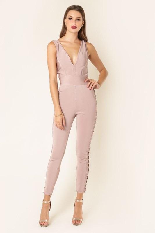 TANIA BANDAGE JUMPSUIT - TRESLUSH