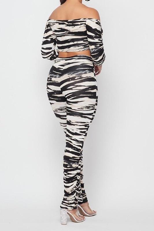 ZEBRA TILES PANT SET - TRESLUSH